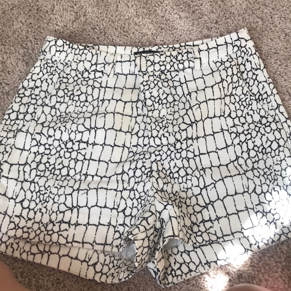 Snake skin shorts